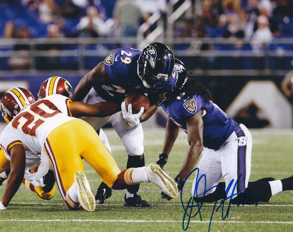 Autographed JUSTIN FORSETT  Baltimore Ravens 8x10 Photo w/COA - Image 1 of 1