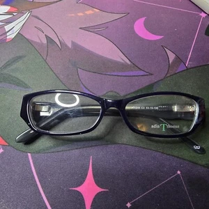 New Adin Thomas AT-248 C2 Dark Navy & Marble Eyeglasses 53/15/135 - Picture 1 of 6