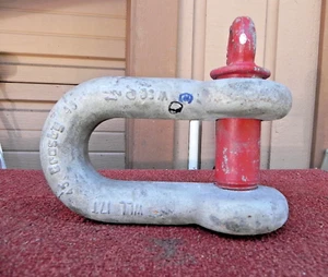 CROSBY 1 1/2" TORNILLO PASADOR CADENA GRILLETE, 17 TONELADAS CARGA DE TRABAJO SEGURA, 1019392 - Imagen 1 de 6