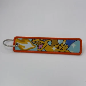 Pokemon Charizard & Pokeball Keychain Embroidered *FREE US SHIPPING* - Picture 1 of 2