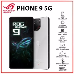 ASUS ROG Phone 9 5G 12 GB + 256 GB BIANCO doppia SIM sbloccato telefono cellulare Android - Foto 1 di 6