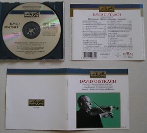 DAVID OISTRAKH VIOLIN: GLAZUNOV, KHACHATURYAN, JANACEK RARE MELODIA-EURODISC CD