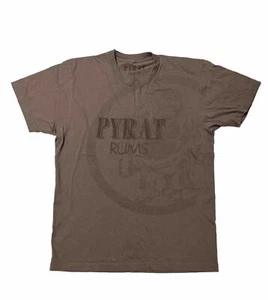 Pyrat Rum Promo Brown T-shirt Laughing Buddha Graphic Patron Men Size Large - Picture 1 of 8
