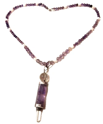 Collier Ametista Perle con Pendente del'900 - Immagine 1 di 3