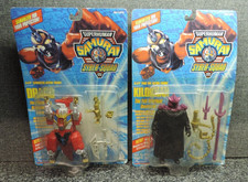 Playmates Superhuman Samurai Syber Squad Drago and Kilokhan Mint on Card 1994