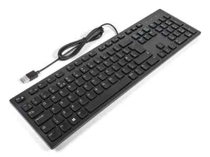 New Genuine Dell Multimedia Slim Black USB Keyboard - UK (QWERTY) KB216 - Picture 1 of 1