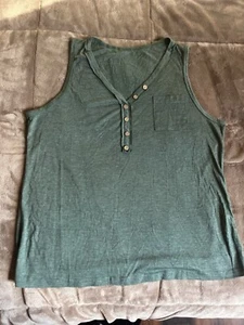 Women’s 3/4 Button Tank Top Size Large - Picture 1 of 3