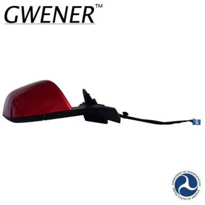 2022-2024 Tesla Model 3 Side Mirror Heated  Red Right Foto 1 de 4