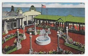 Atlantic City NJ Marlborough-Blenheim Hotel Ocean Plaza Vintage Postcard - Picture 1 of 2