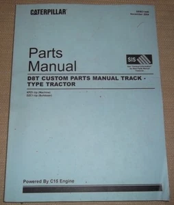 CAT CATERPILLAR D8T CUSTOM CRAWLER TRACTOR DOZER PARTS BOOK MANUAL S/N KPZ DZC - Picture 1 of 4
