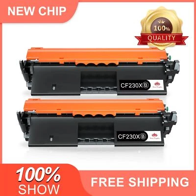 Paquete de 2 cartuchos de tóner CF230X compatibles para HP LaserJet M203d M203dn M203dw Foto 1 de 4