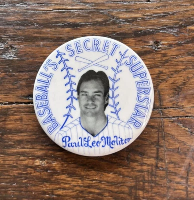 Paul Molitor 1980's Baseball Secret Superstar 2.25" Souvenir Collector's Pin - Image 1 of 2