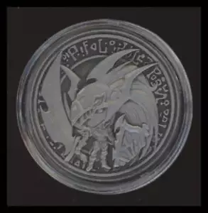 YuGiOh - Black Luster Soldier - Moneda de preinscripción YCS - Oficial - Plata - Imagen 1 de 2