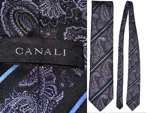 CANALI Corbata Hombre 100 % Seda Made In Italy CN03 T0P - Bild 1 von 7