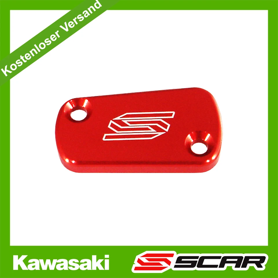 bremszylinder deckel HINTEN KAWASAKI KX KXF KLX 125 250 450 KX250F ROT SCAR - Bild 1 von 1