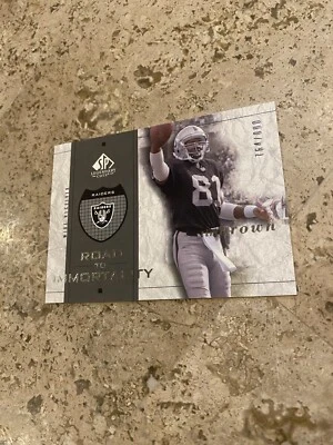 #’d /800 - 2002 SP Legendary Cuts Tim Brown Road to Immortality #116  PWE - Image 1 of 2