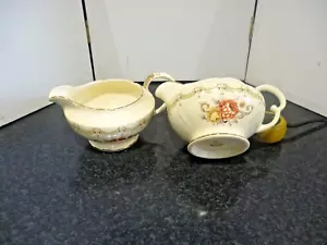 Crown Devon 1950s Blenheim 2x Gravy or sauce Boats - Picture 1 of 3
