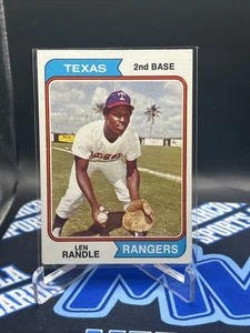 1974 Topps Baseball Lenny Randle Card #446 Texas Rangers EX++ - Picture 1 of 2