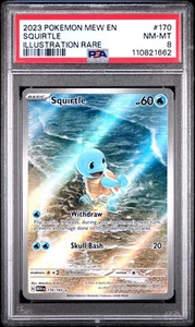 PSA 8 2023 Pokemon Mew En-151 #170 Squirtle - Bild 1 von 2