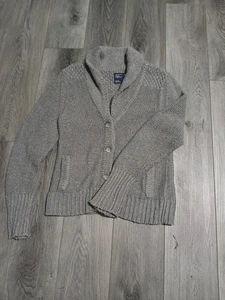 American Eagle Pullover Damen Gr. XL grau Strick Cardigan mit Knöpfen - Bild 1 von 2