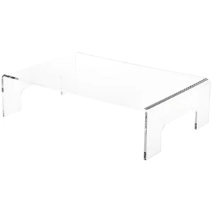 Plymor Clear Acrylic Display Riser with Tray Handles, 4" H x 15" W x 10" D - Picture 1 of 1