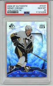 2009 UPPER DECK SP AUTHENTIC HOLOVIEW FX SIDNEY CROSBY PENGUINS PSA 10 LOW POP - Picture 1 of 2