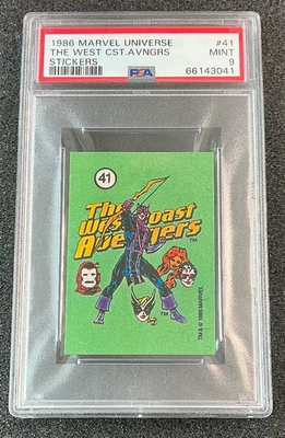 1986 Marvel Universe - Stickers I: Official The West Coast Avengers #41 PSA 9 - Image 1 of 2