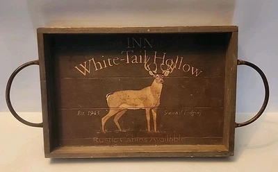 The Inn At White Tail Hollow Tray With 4 Coasters - Image 1 of 4