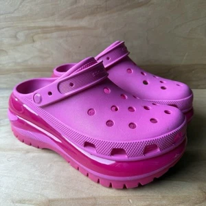 Crocs Mega Crush Platform Slip On Clogs Sandals Pink Womans Size 11 - Picture 1 of 9