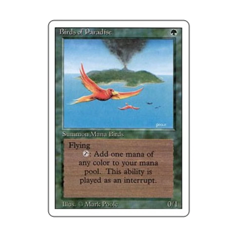 WOTC MtG 3rd Ed Birds of Paradise (R) Fair - Image 1 of 1