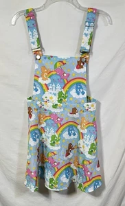 NWT Romwe X Care Bears Cartoon Overall Dress Size Medium NEW Jumper Skirt Retro - Picture 1 of 10