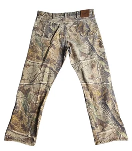 Vtg Realtree Hardwoods Camo Jeans Pro Gear By Wrangler Men 40x32 Gorpcore Hunt - Picture 1 of 13