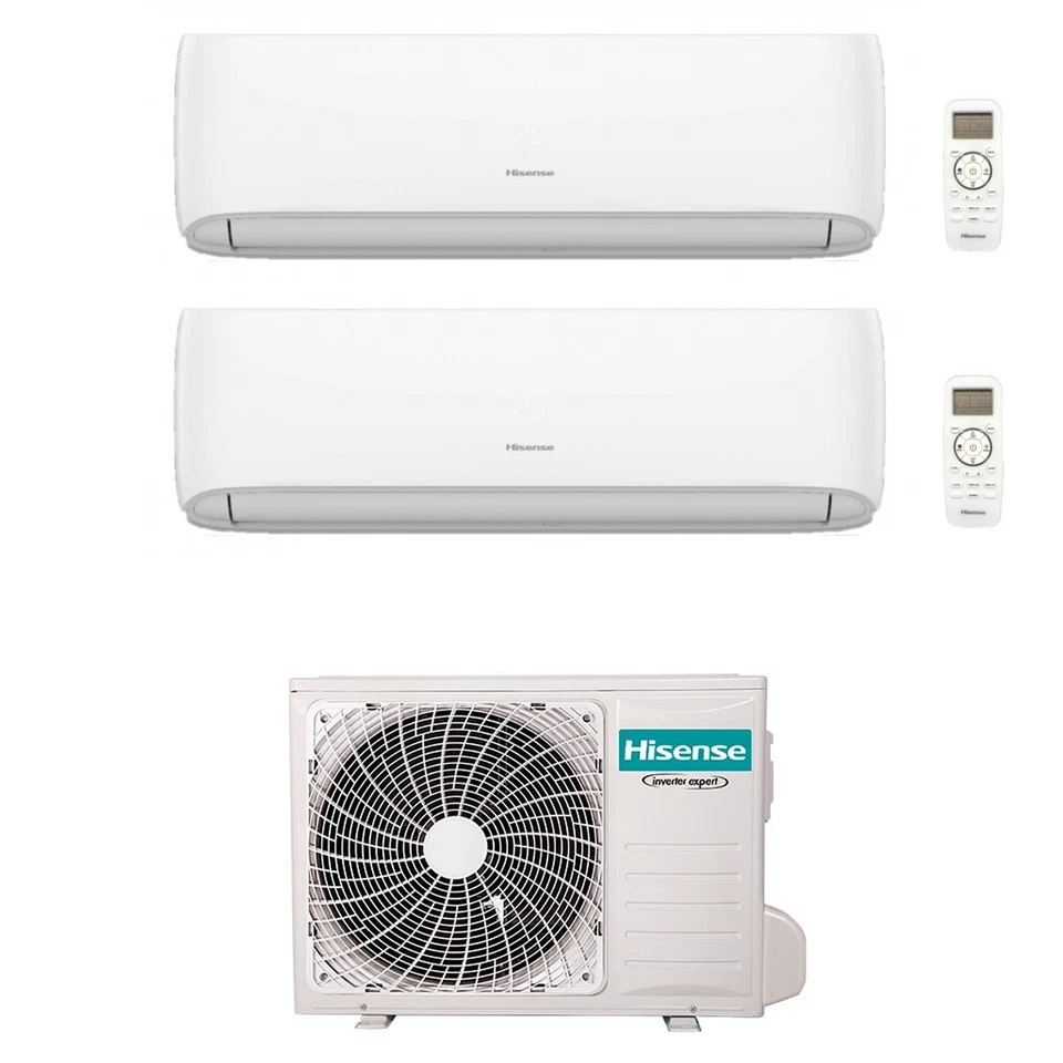 CONDIZIONATORE HISENSE DUAL SPLIT HI-COMFORT 9000+9000 BTU WIFI INVERTER 2AMW42U - Immagine 1 di 1