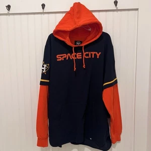 47 MLB Houston Astros Space City Trifecta Shortstop Pullover Hoodie Size XL - Picture 1 of 7