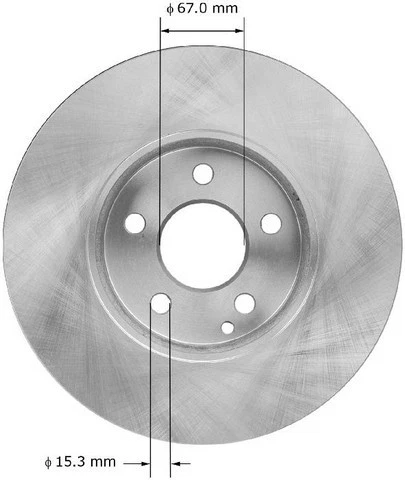 Rotor de freno de disco Bendix PRT5957 BENDIX para 04-09 Mercedes-Benz E300 E320 E350 Foto 1 de 4