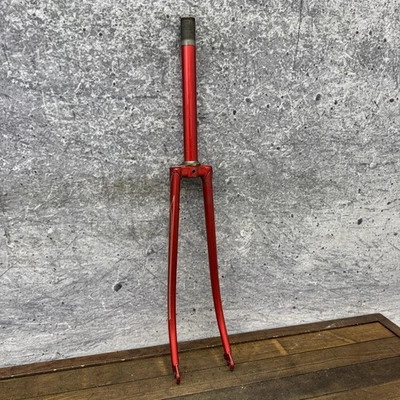 Vintage Tange Japan Steel Road Bike Fork 1" Threaded 27in Wheel Red Tall - Image 1 of 4