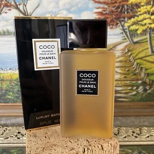 NUOVO vecchio stock CHANEL COCO Douceur Pour Le Bain olio da bagno di lusso 4,9 oz 145 ml + SCATOLA - Foto 1 di 10