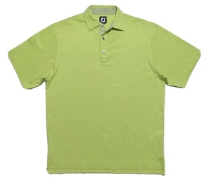 FootJoy Golf Performance Poloshirt FJ Herren M Kurzarm neongrün gebraucht, in einwandfreiem Zustand - Bild 1 von 3