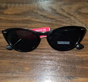 Black Cat Eye Fashion Sunglasses - Picture 1 of 4
