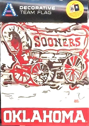 Oklahoma Sooners Suede Reflections Justin Patten Garden Flag New Evergreen Cover