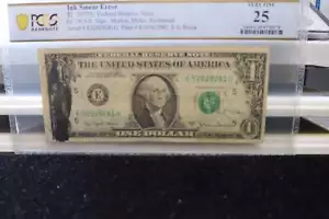 1977-A, $1 Federal Reserve Note, PCGS Graded, Error Note, Store # GFRB061 - Picture 1 of 3