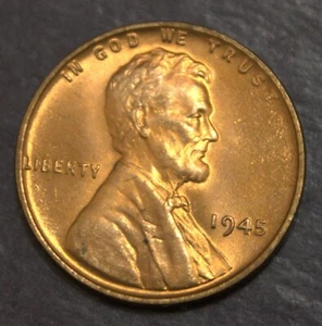 1945 Lincoln Wheat Cent  BU   Lot F53 - Picture 1 of 2