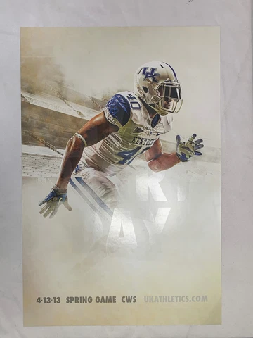 2013 University Of Kentucky Wildcats Football Spring Game Poster Mark Stoops UK Cover