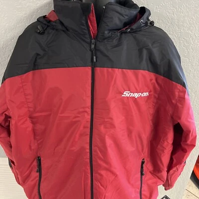 Snap On Tools Lightweight Red/Blk Jacket Size XL w/hidden hood - Image 1 of 4