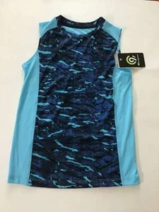 C9 Champion Boys Novelty Sleeveless Tech T-shirt Summer Splas Blue - Pick Size - Picture 1 of 2