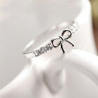 Hot Fashion Womens' Sexy Butterfly Jewelry Hot Simple Ladies Crystal Bow Ring Mp