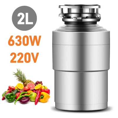 Procesador de basura 220V 2L eliminador de residuos de alimentos eliminación de fregadero cocina hogar - Imagen 1 de 4