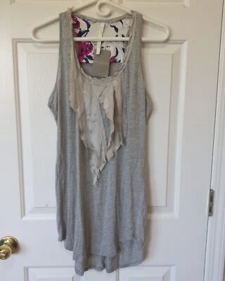 全新! Left Coast By Dolan Anthropologie 女式赛车背心休闲尺寸 XL — 第 1/4 张图片