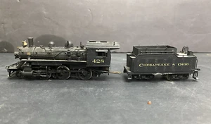 United Models HO Messing E-6 4-6-0 bemalt Custom C&O #428 Decals top B.366 - Bild 1 von 20