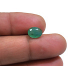 Wonderful Pretty Zambia Green Emerald 2.40 Crt Faceted Oval Shape Loose Gemstone